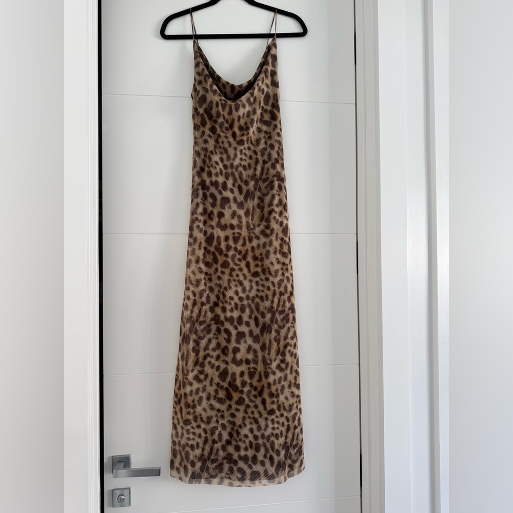 Leopard Print Sleeveless Dress